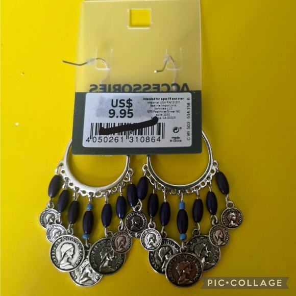 Old Navy Coin Chandelier Earrings - Picture 3 of 4